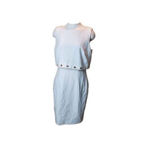 Calvin Klein White Sleeveless Dress